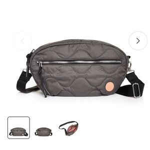 Shorty Love Medium Cruiser Quilted Crossbody Bag Pewter
